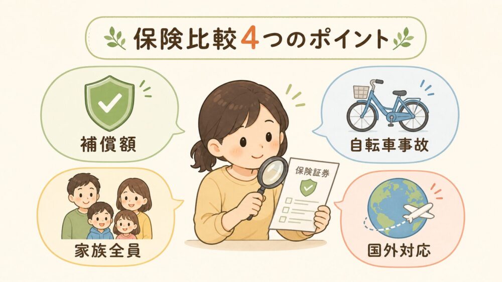 保険比較している女性の画像